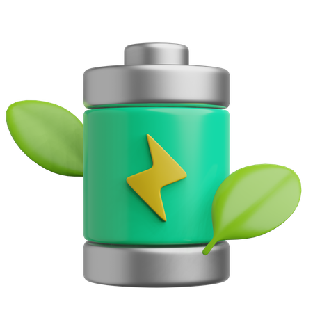 Eco Battery  3D Icon