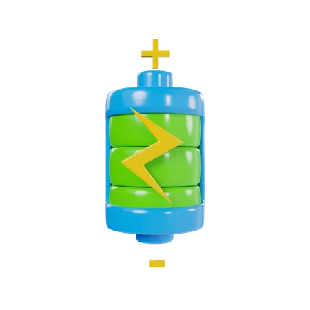 Eco Battery  3D Icon