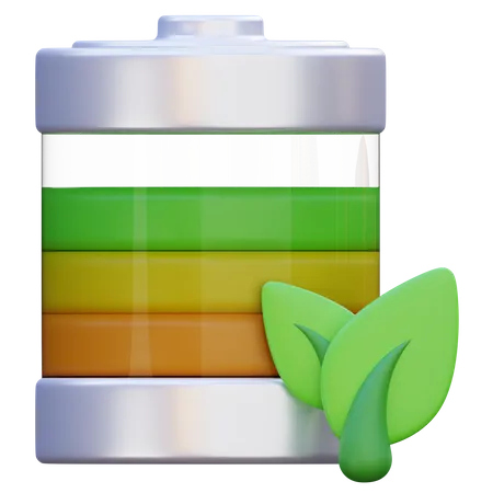 Eco Battery  3D Icon