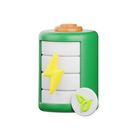 Eco Battery  3D Icon