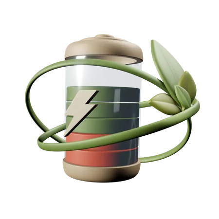 Eco Battery  3D Icon