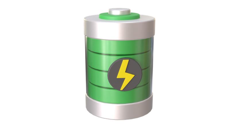 Eco Battery  3D Icon