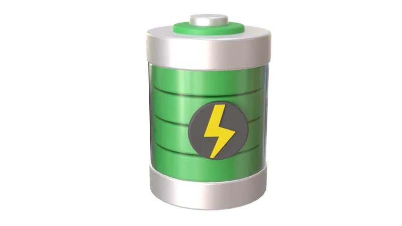 Eco Battery  3D Icon