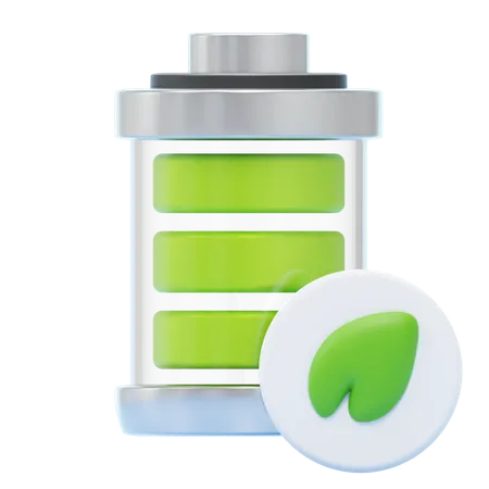 Eco Battery  3D Icon