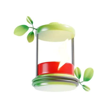 Eco Battery  3D Icon