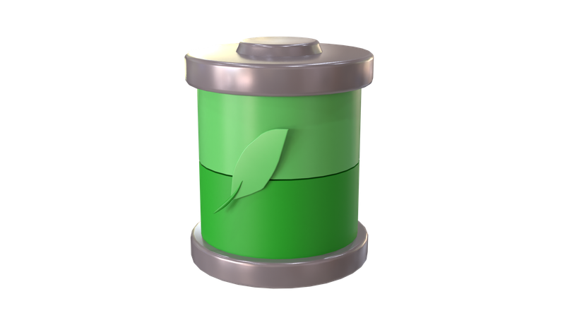 Eco Battery  3D Icon