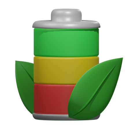 Eco Battery  3D Icon