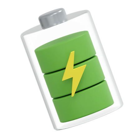 Eco Battery  3D Icon