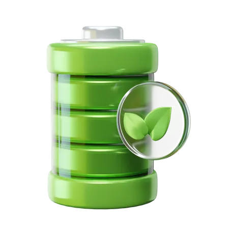 Eco Battery 3D Icon