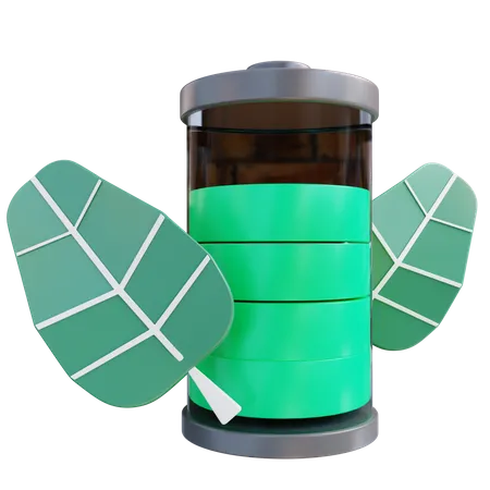 Eco Battery 3D Icon