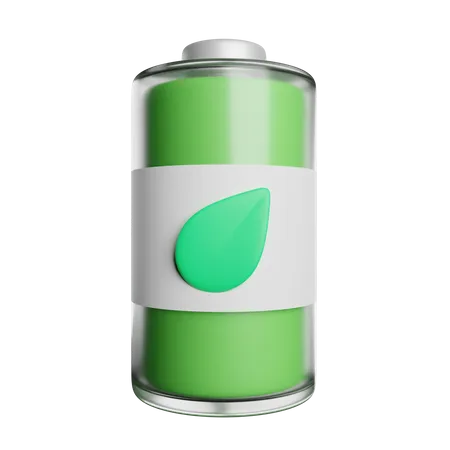 Eco Battery Power 3D Icon
