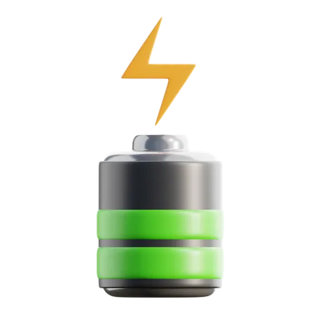 Eco Battery Charging  3D Icon