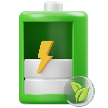 Eco Battery Low 3D Icon