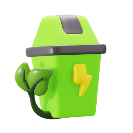 Eco Bin  3D Icon