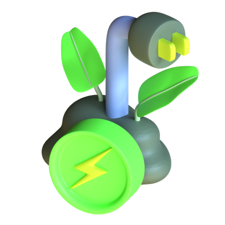 Eco Biomass  3D Icon