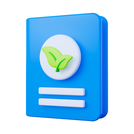 Eco Book  3D Icon