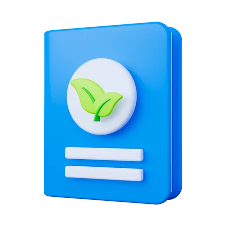 Eco Book  3D Icon