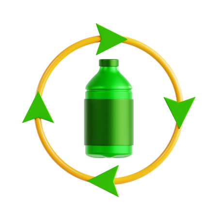 Eco Bottle  3D Icon