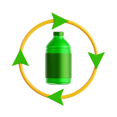 Eco Bottle  3D Icon