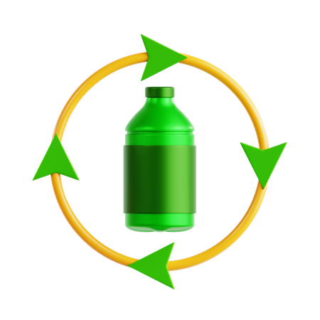 Eco Bottle  3D Icon