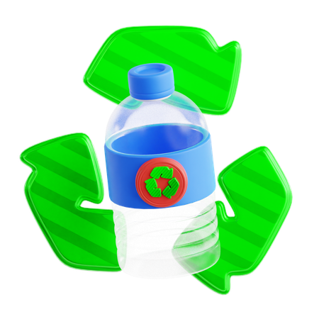 Eco Bottle Recycle  3D Icon