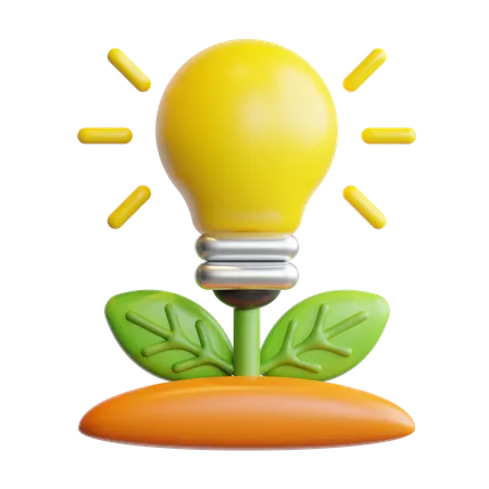 Eco bulb  3D Icon