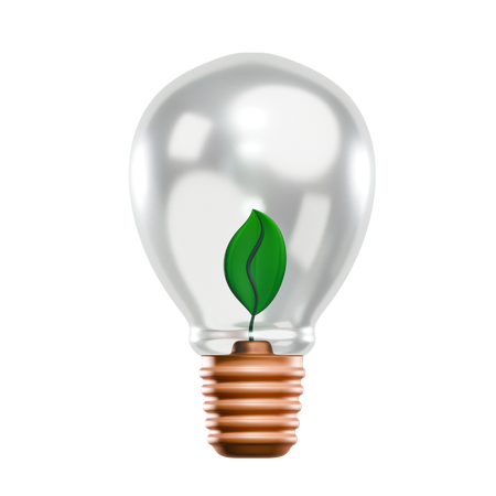 Eco Bulb  3D Icon