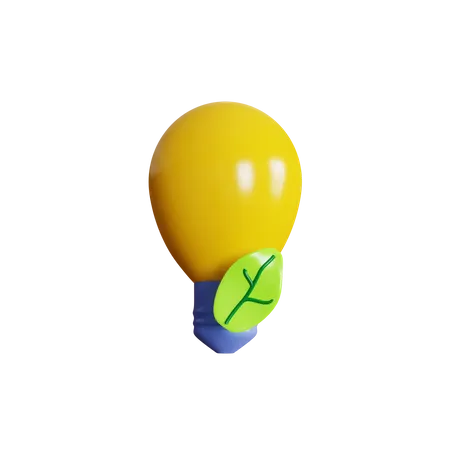 Eco bulb  3D Icon