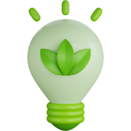 Eco Bulb  3D Icon