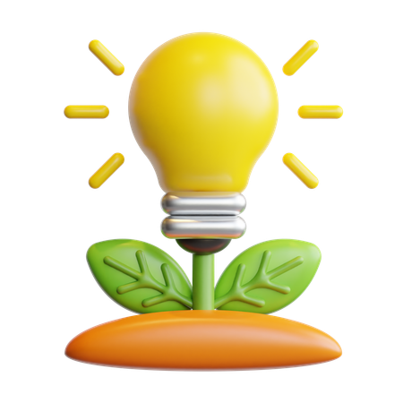 Eco bulb  3D Icon