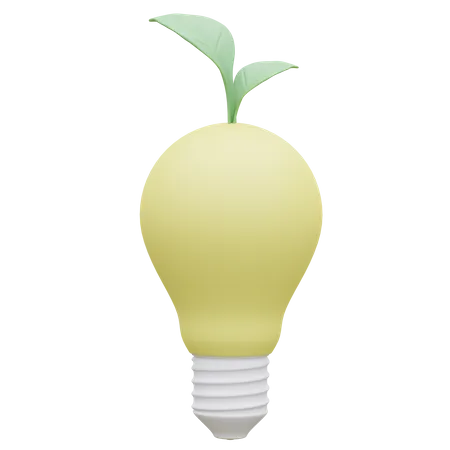 Eco Bulb  3D Icon