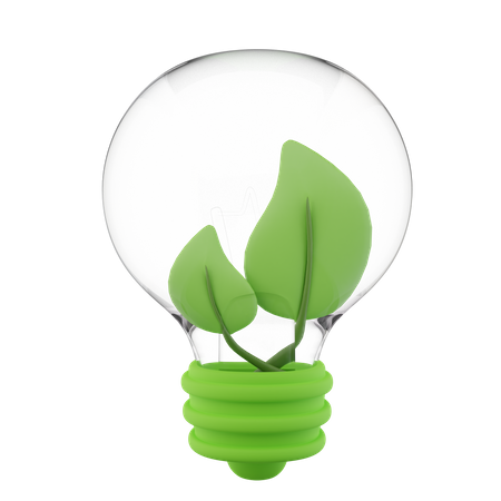 Eco Bulb  3D Icon