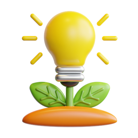 Eco bulb  3D Icon