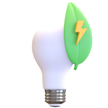 Eco bulb  3D Illustration