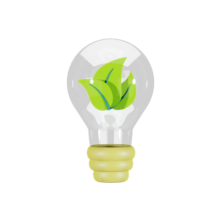 Eco Bulb  3D Illustration