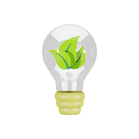 Eco Bulb  3D Illustration