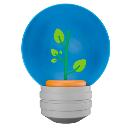 Eco Bulb 3D Illustration