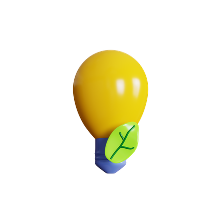 Eco bulb  3D Icon