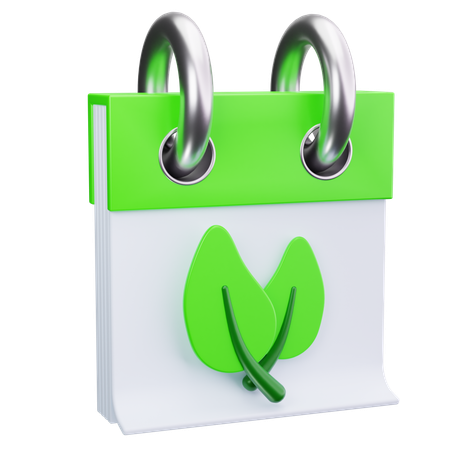 Eco Calendar  3D Icon