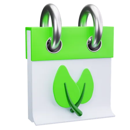 Eco Calendar  3D Icon