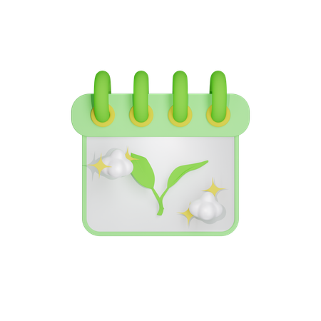 Calendrier écologique  3D Icon