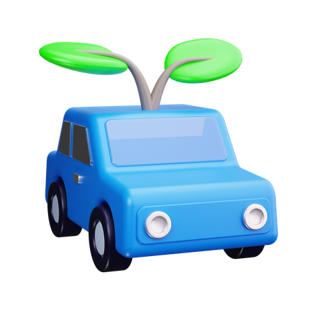 Eco Car  3D Icon