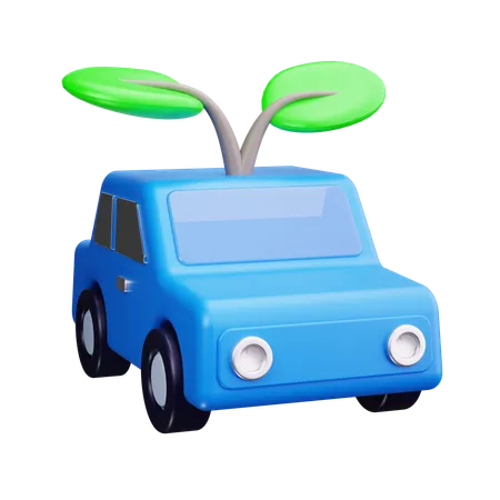 Eco Car  3D Icon