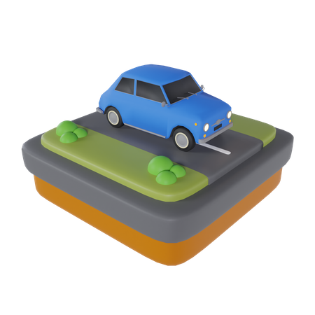 Eco Car  3D Icon