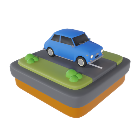 Eco Car  3D Icon