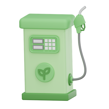 Eco Charging Station  3D Icon