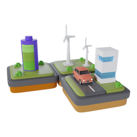 Eco City  3D Icon