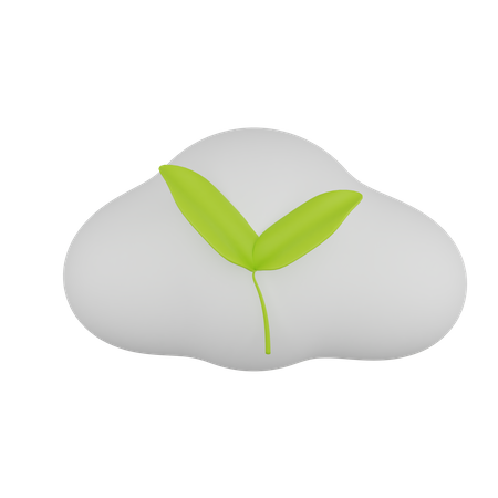 Eco Cloud  3D Icon