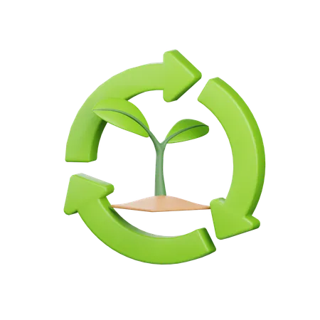 Écoconservation  3D Icon