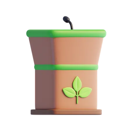 Discurso ecológico  3D Icon